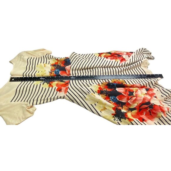 Anthropologie COREY LYNN CALTER Verna Midi Dress Size 4 Cream Multicolor H-32 - Picture 9 of 13